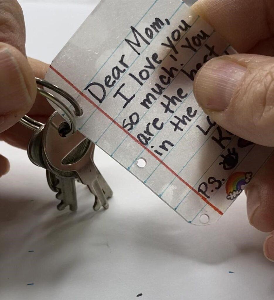 add a key ring to your diy mothers day shrinky dink craft