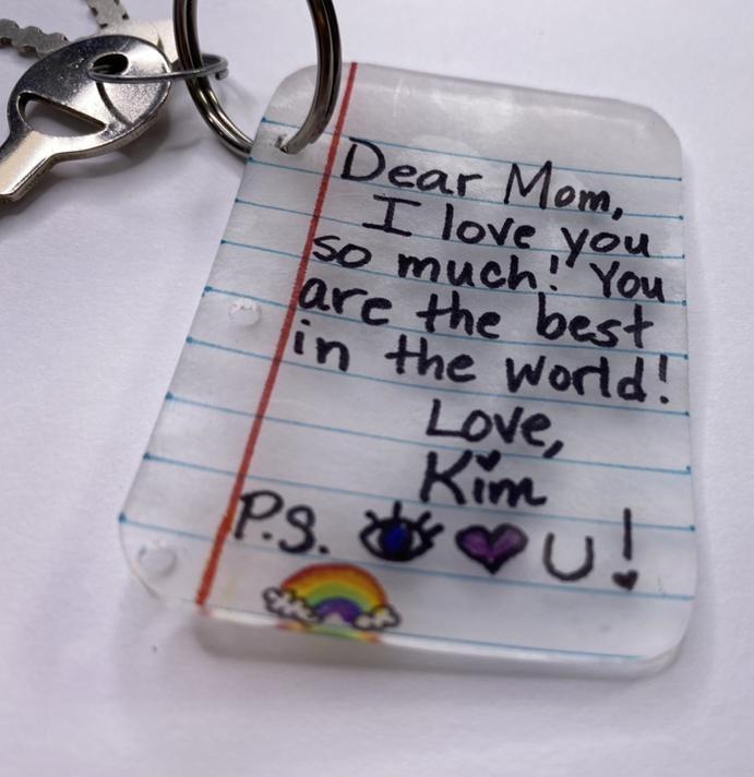 easy mothers day gift idea shrinky dink keychains