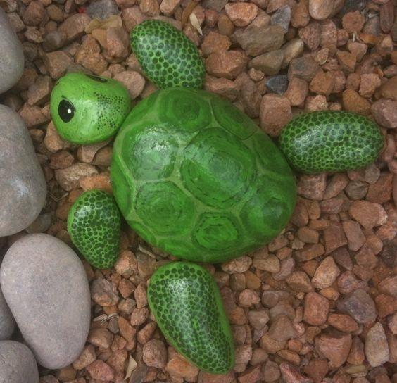 painted rock turtles craft