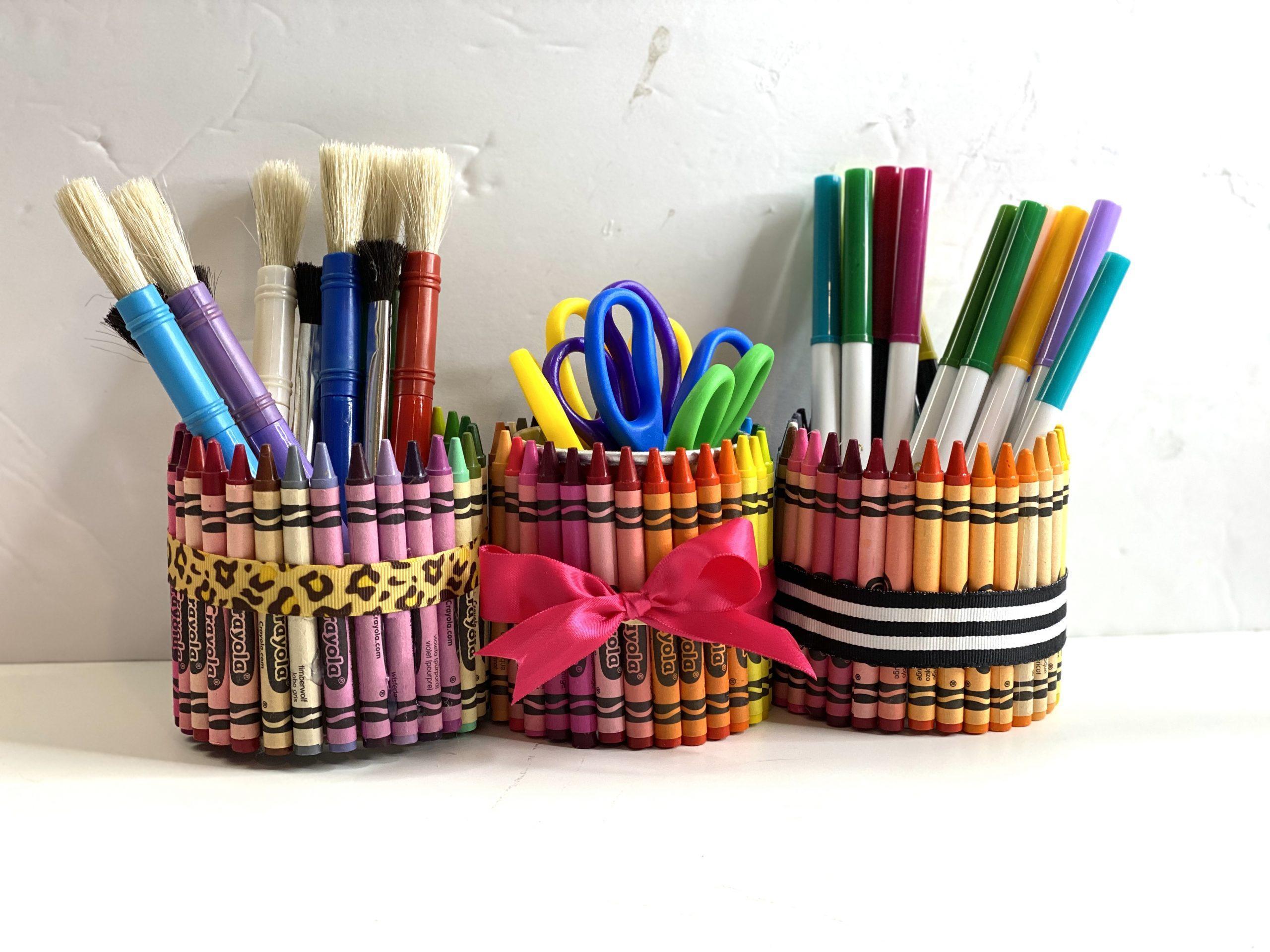 how to make a crayon pencil holder handmade gift
