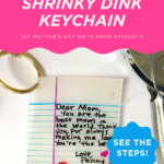 DIY Mothers Day Gift from Students How to Make a Shrinky Dink Keychain Art Beat Box